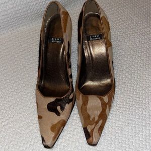 Animal print Stuart Weitzman heels